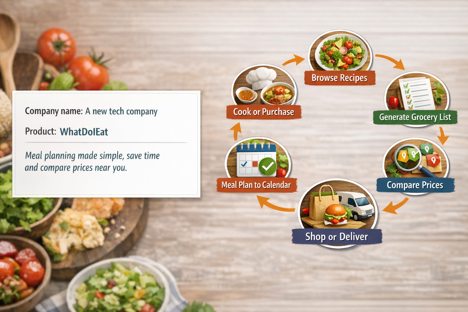 WhatDoIEat meal planning app interface